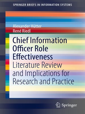cover image of Chief Information Officer Role Effectiveness